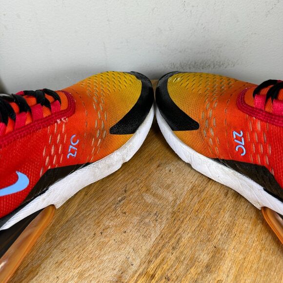 Nike Air Max 270 Sunset 2022 Men's Size 10 University Red Gold Shoe DQ7625-600 - Picture 6 of 9